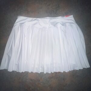 DSG Womens Performance Mid-Rise Skort With Built-In Short White XL